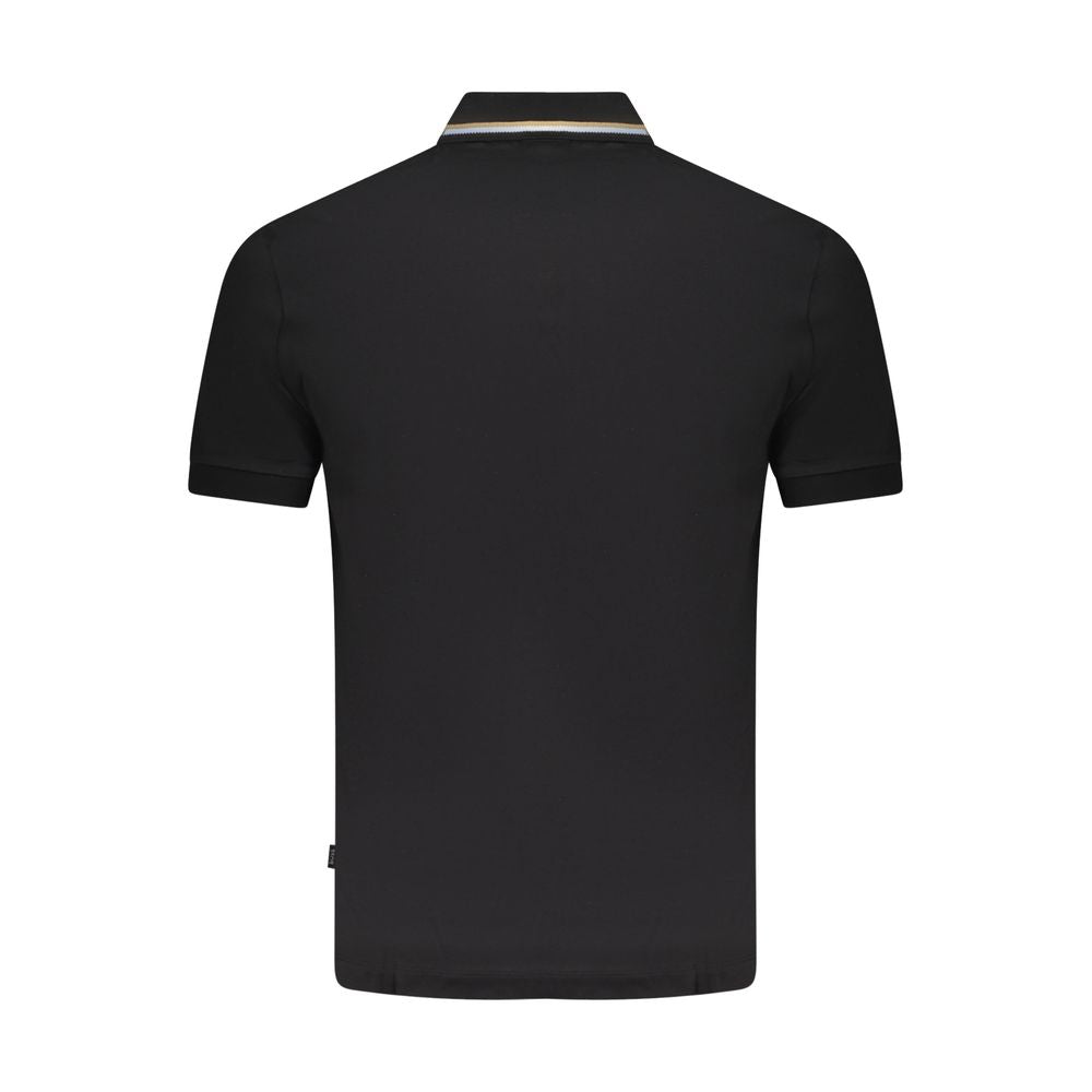 Hugo Boss Black Cotton Men Polo Shirt