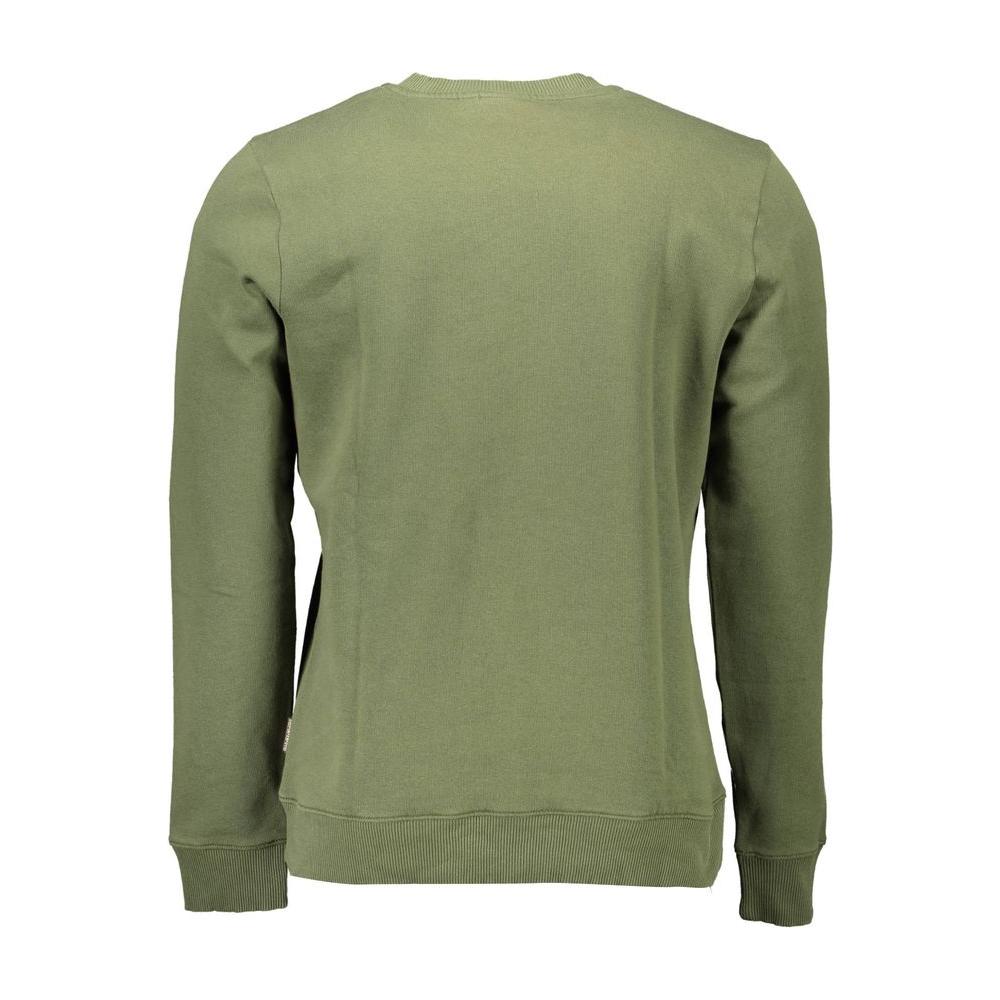 Napapijri Green Cotton Men Sweater