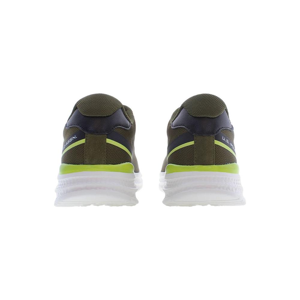 U.S. POLO ASSN. Green Polyester Men Sneaker