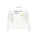 Calvin Klein White Cotton Unisex Sweatshirt