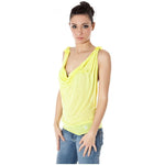 Zuelements Yellow Viscose Women Top