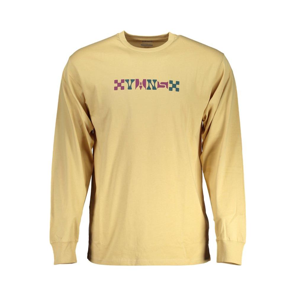 Vans Beige Cotton Men T-Shirt