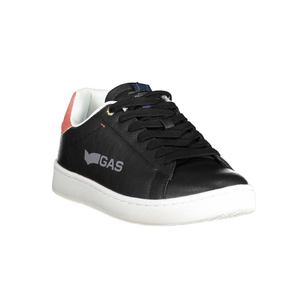 Gas Black Artificial Leather Sneaker