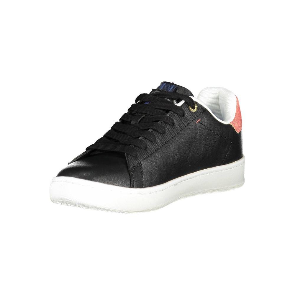 Gas Black Artificial Leather Sneaker