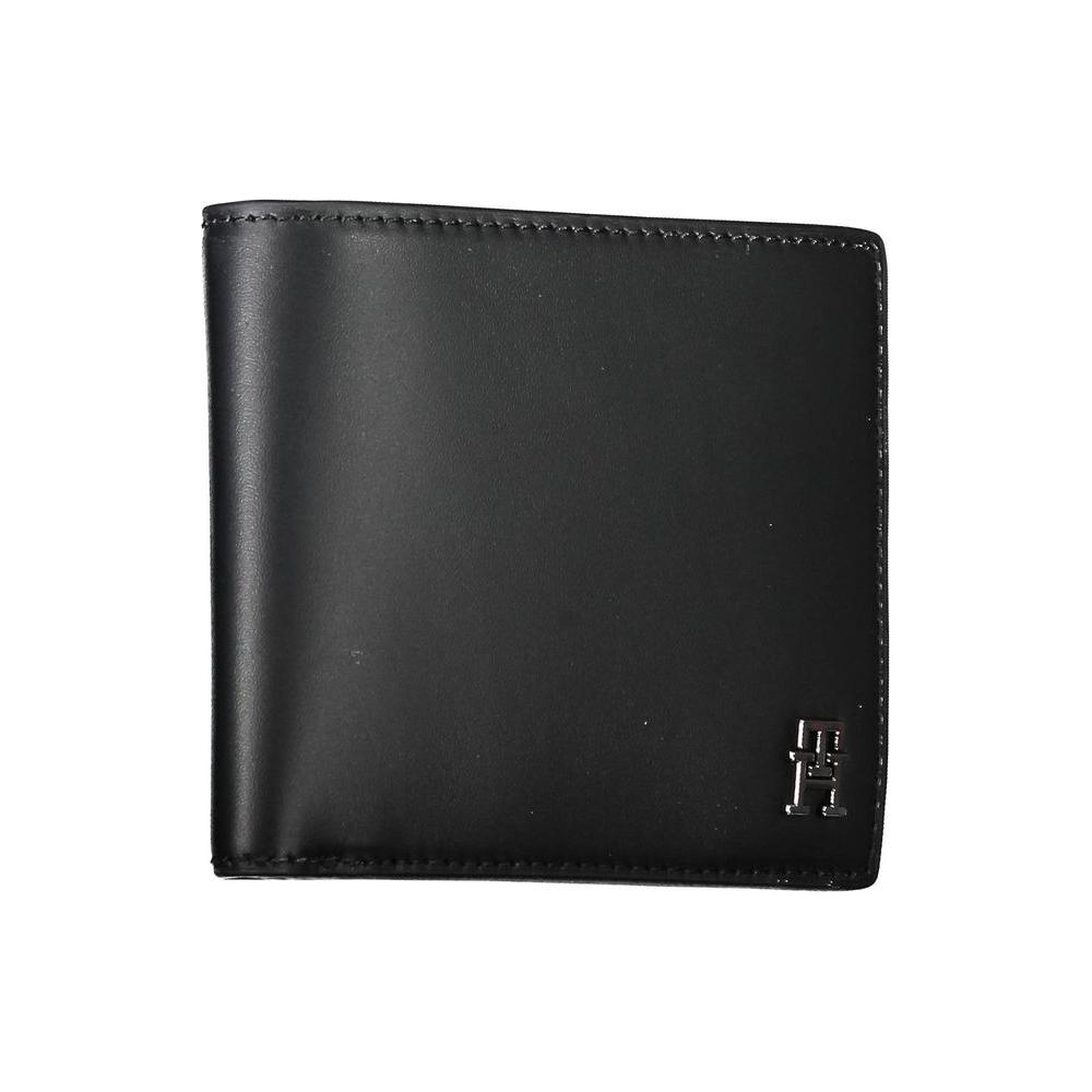 Tommy Hilfiger Black Leather Men Wallet