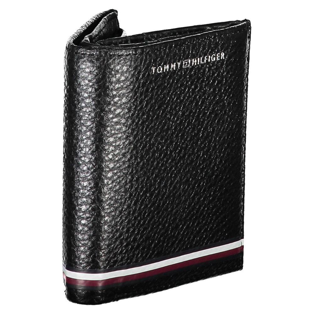 Tommy Hilfiger Black Leather Men Wallet