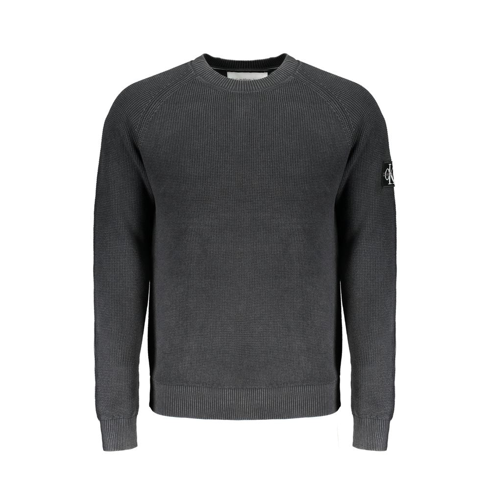 Calvin Klein Black Cotton Sweater CA-29543-XXL