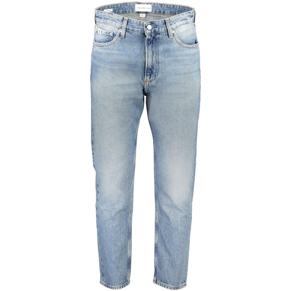 Calvin Klein Light Blue Cotton Men Jeans