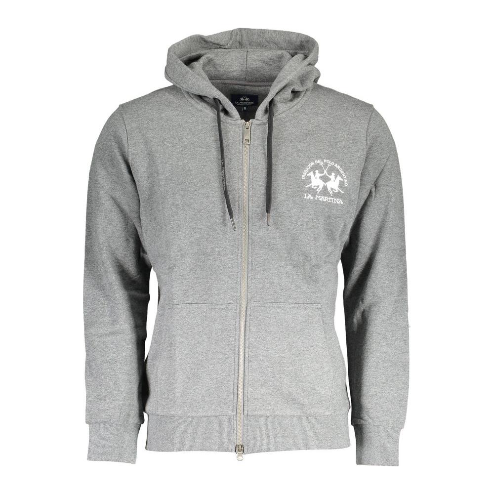 La Martina Brown Cotton Men Sweater
