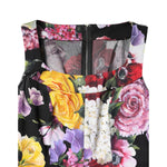 Dolce & Gabbana Multicolor Ortensia Patchwork Sheath Dress DR281256-38