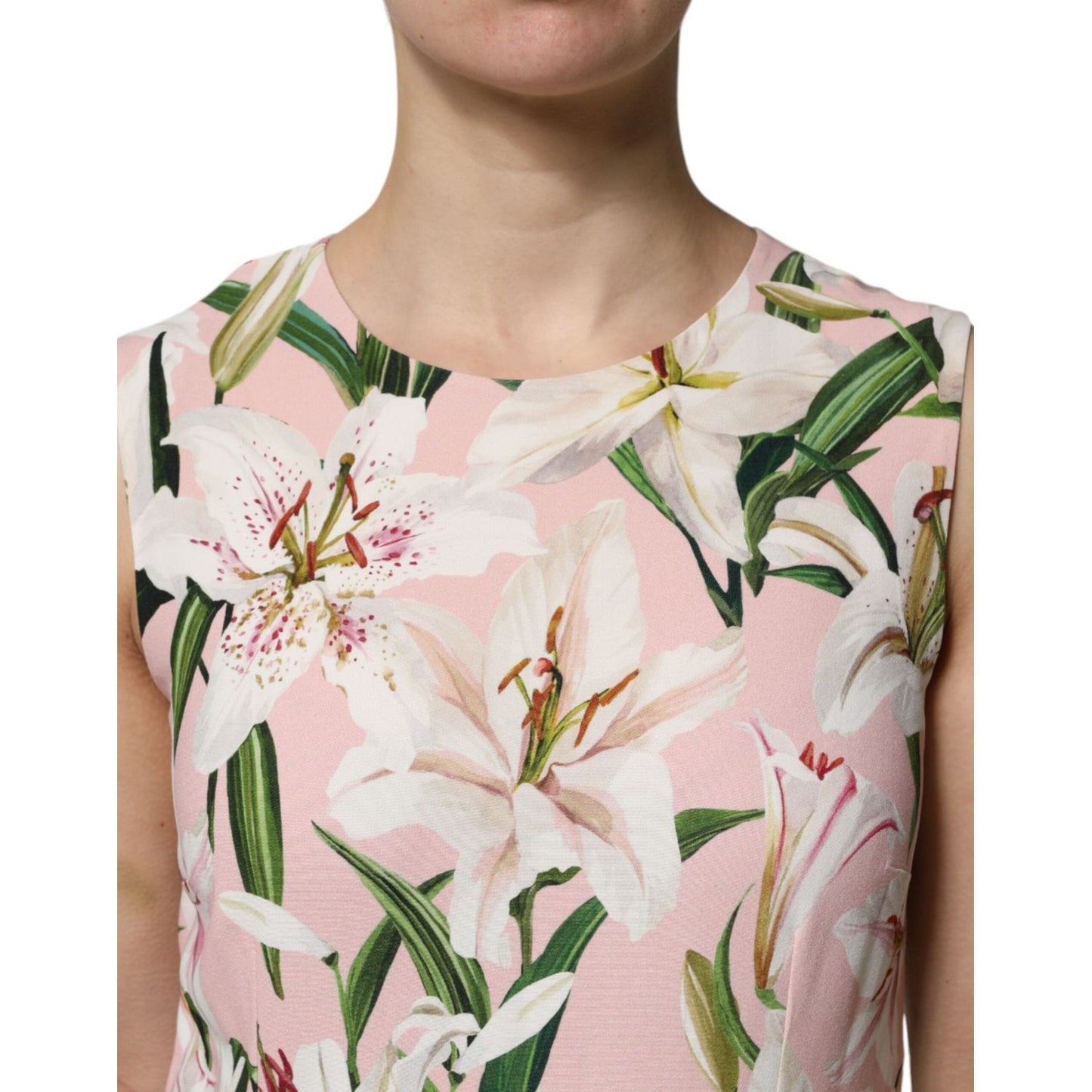 Dolce & Gabbana Multicolor Floral Print Round Neck Tank Top THS90408-44