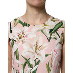 Dolce & Gabbana Multicolor Floral Print Round Neck Tank Top THS90408-44