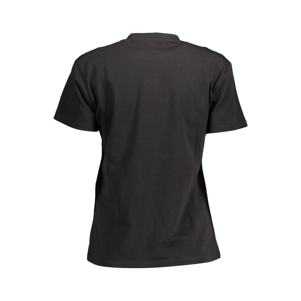 Kocca Black Cotton Women T-Shirt