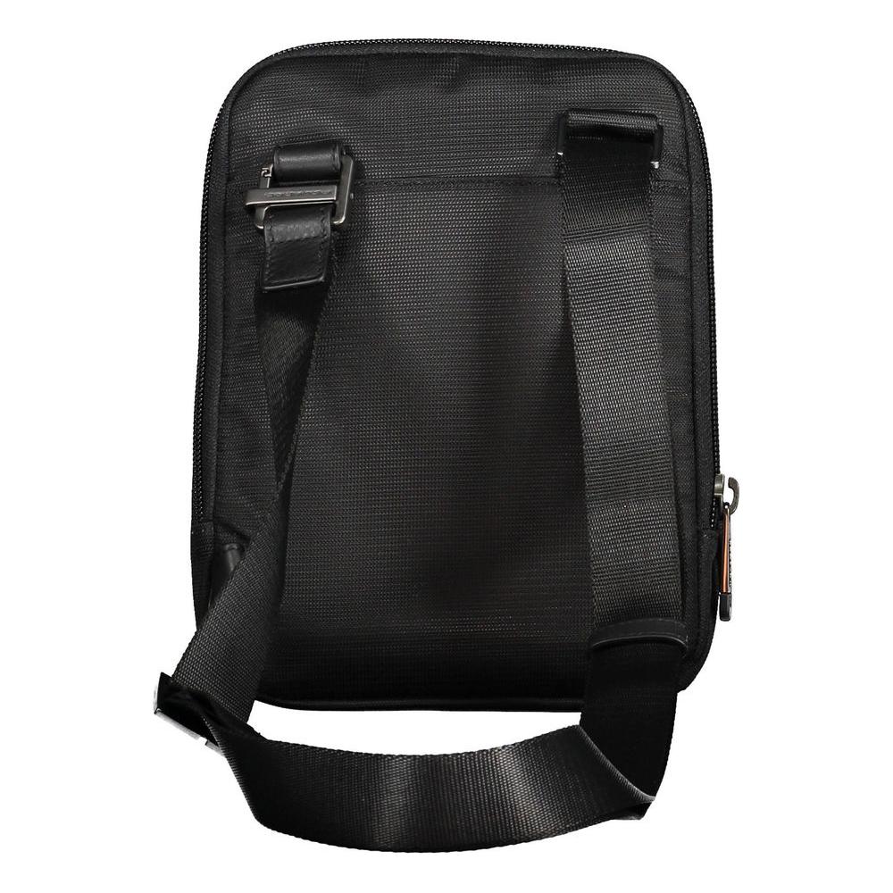 Piquadro Black Recycled Polyethylene Men Shoulder Bag