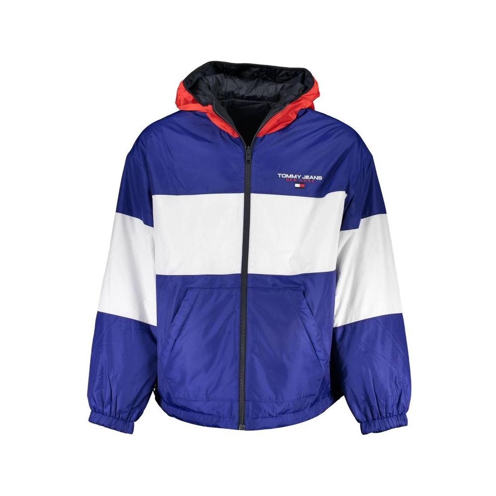 Tommy Hilfiger Blue Polyester Men's Reversible Jacket