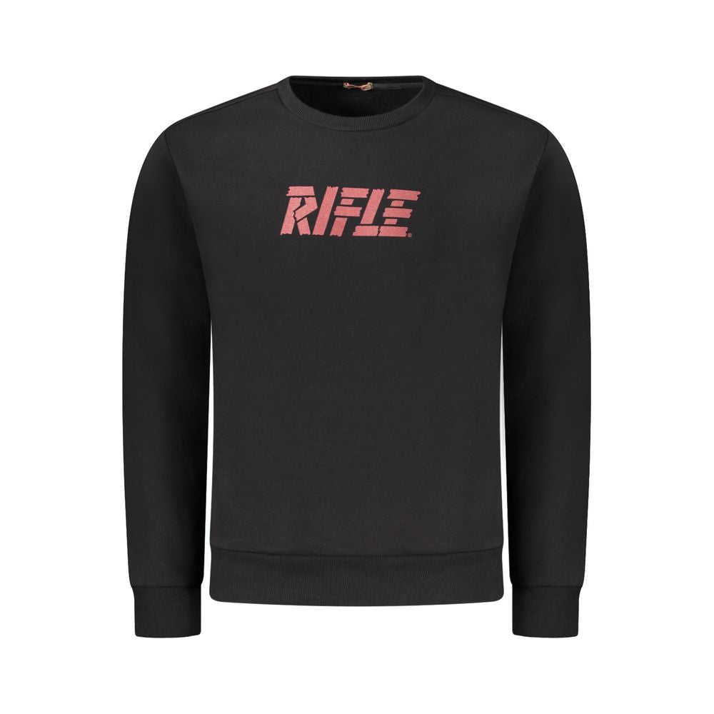Rifle Black Cotton Men Sweater RI-33036-XL