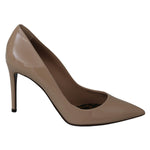 Dolce & Gabbana Beige Patent Leather Stiletto Heel Pumps LA7723-36.5