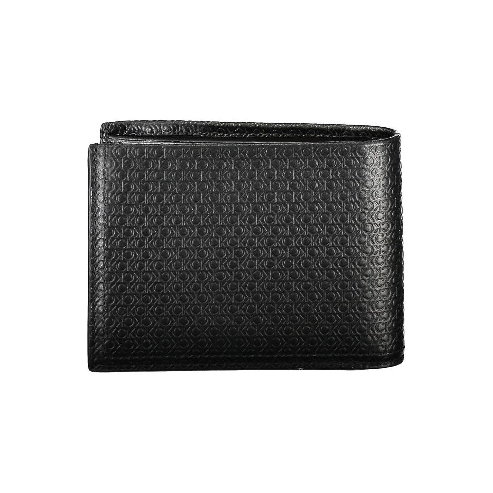 Calvin Klein Sleek Black Leather Bifold Wallet with RFID Block