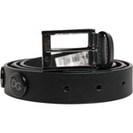 Dolce & Gabbana Black Luxury Leather DG Studs Buckle Belt