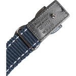 Dolce & Gabbana Blue Cotton Leather DG Logo Metal Buckle Belt