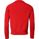 Dolce & Gabbana Red Eye Print Crew Neck Men Pullover Sweater TSH90523-50
