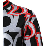Dolce & Gabbana Multicolor Logo Monogram Crew Neck Sweater TSH90587-46