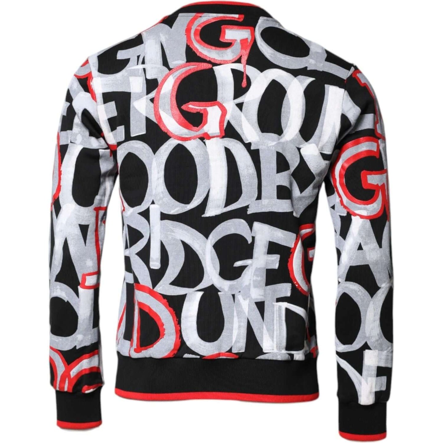 Dolce & Gabbana Multicolor Logo Monogram Crew Neck Sweater TSH90587-46