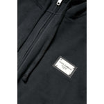 Dolce & Gabbana Black Logo Full Zip Hooded Men Sweatshirt Sweater TSH90596-44