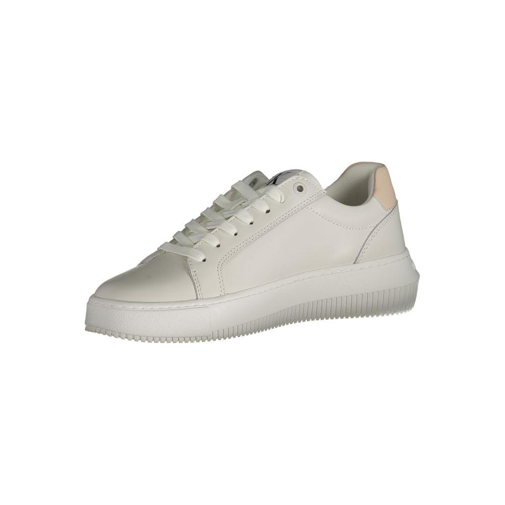 Calvin Klein White Polyester Sneaker