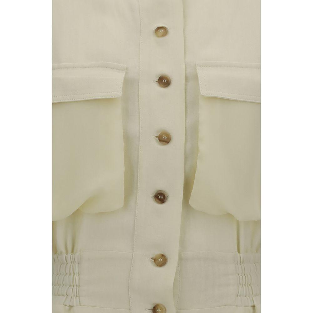 PINKO PINKO Linen chemisier Dress PI-105019A2I9D22-IT38 | S