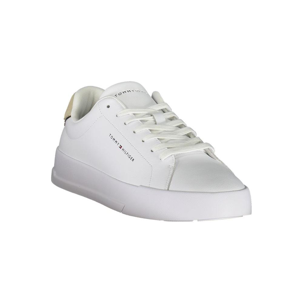 Tommy Hilfiger White Leather Men Sneaker