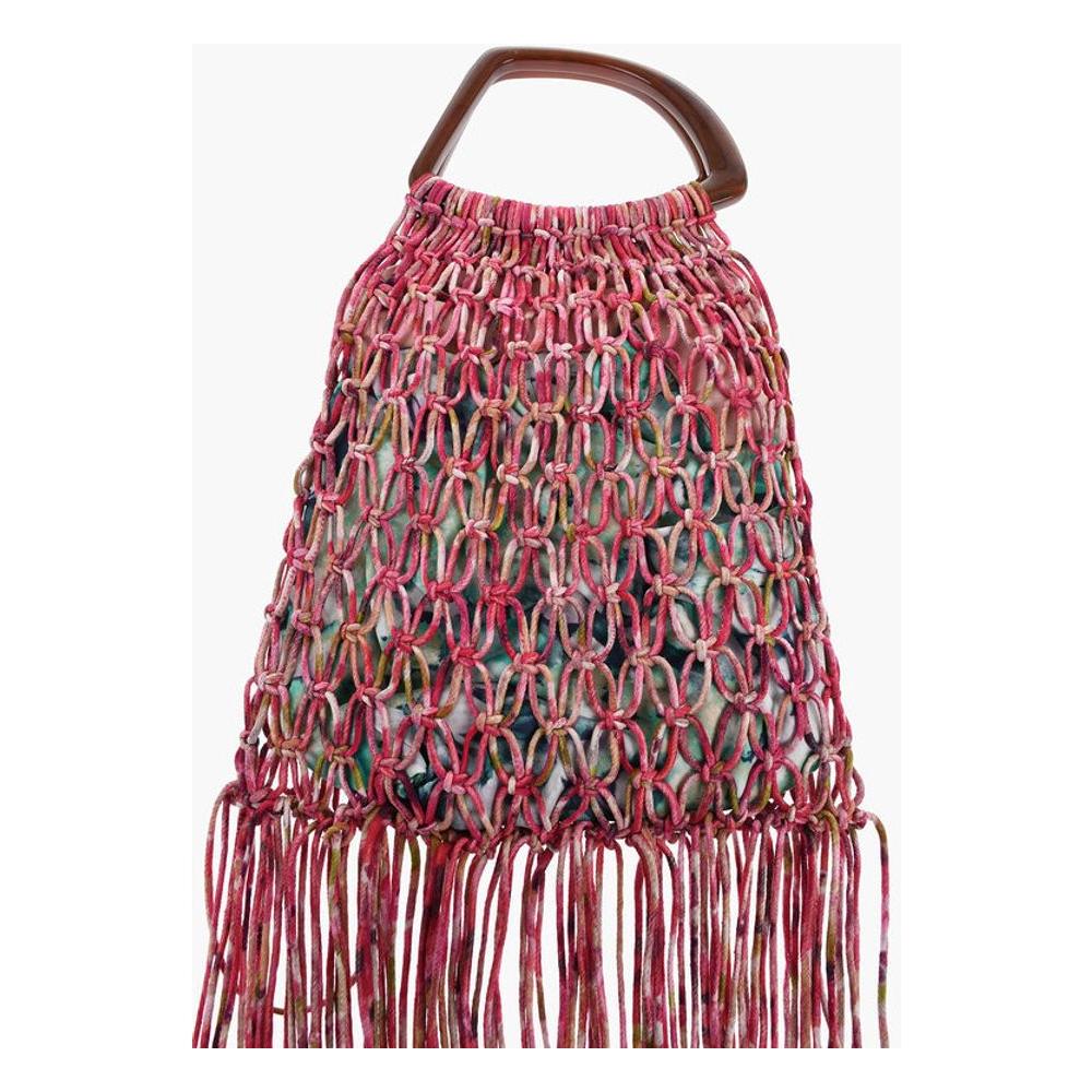 Dries Van Noten Mesh hand Bag With Maxi Fringes