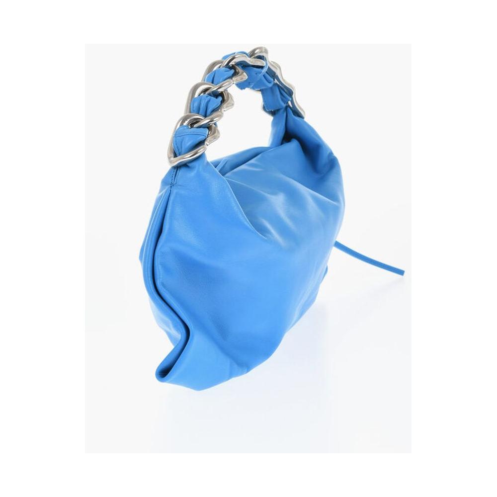 Burberry Leather Shoulder Bag With Chain