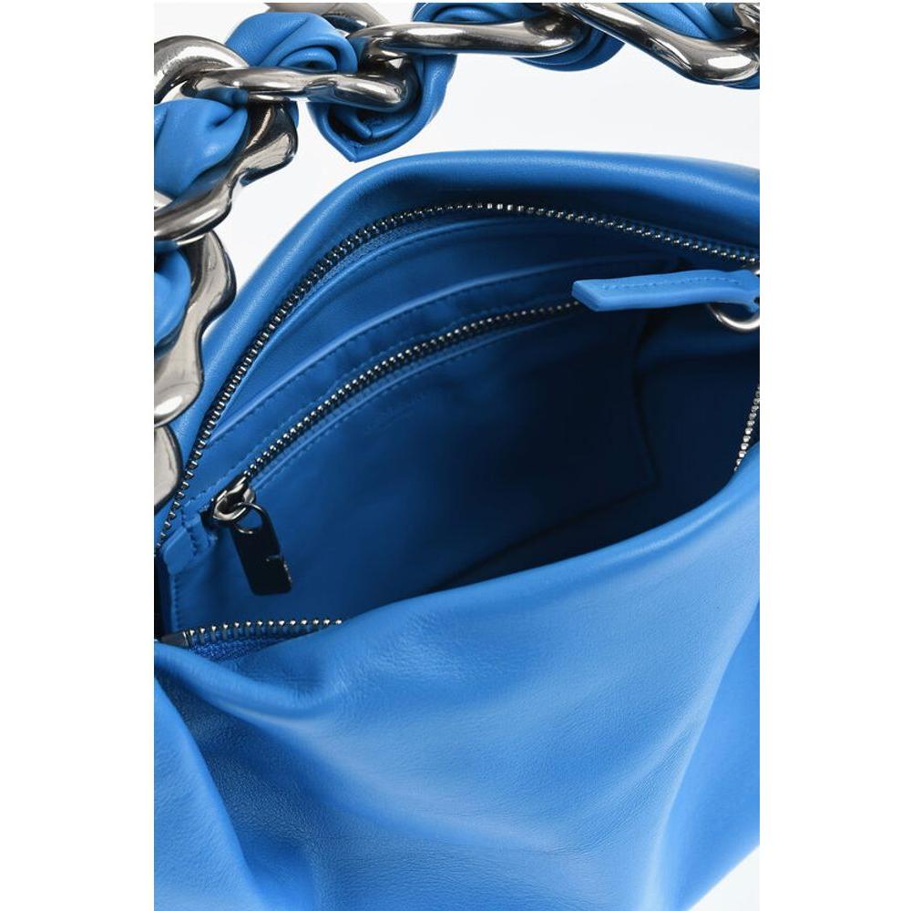 Burberry Leather Shoulder Bag With Chain