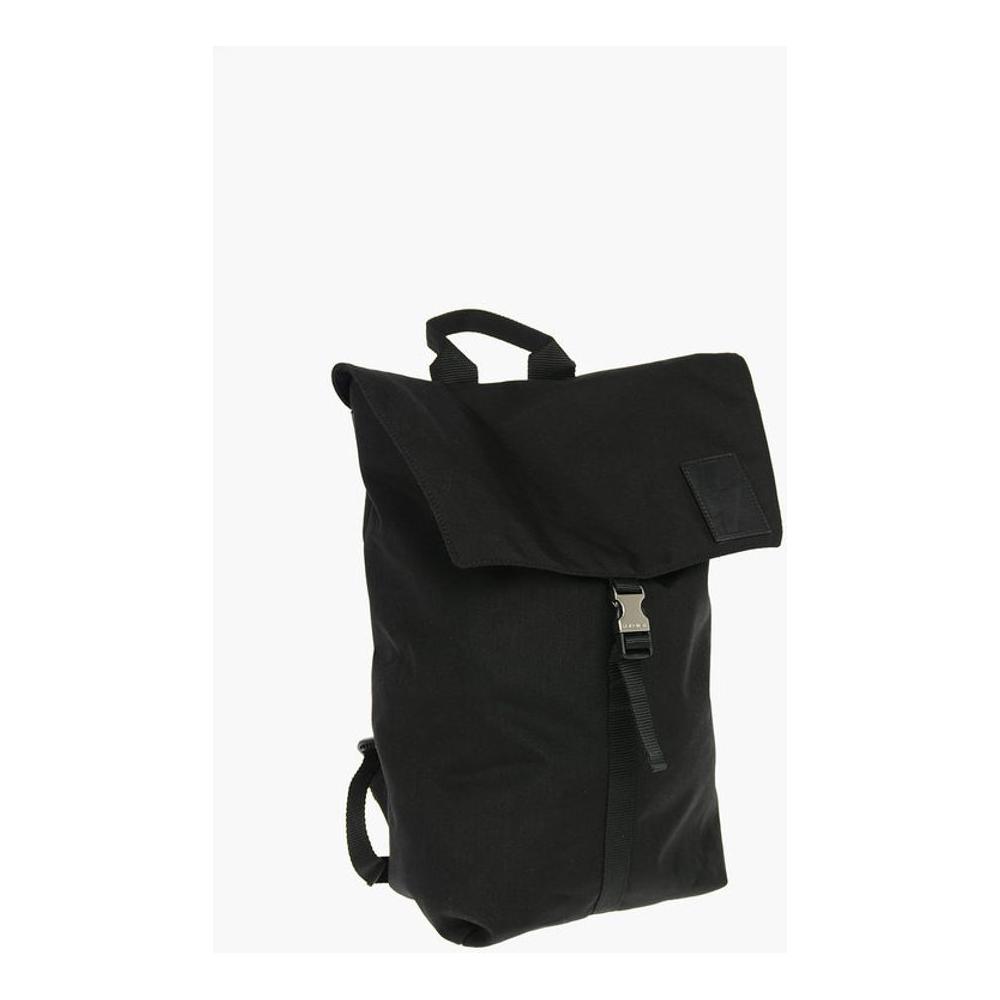 Neil Barrett solid color nylon CITY FLAP backpack