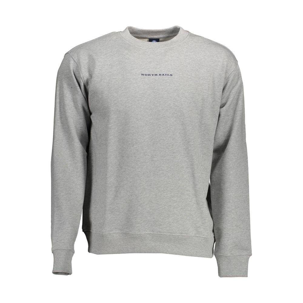 North Sails Gray Cotton Men Sweater