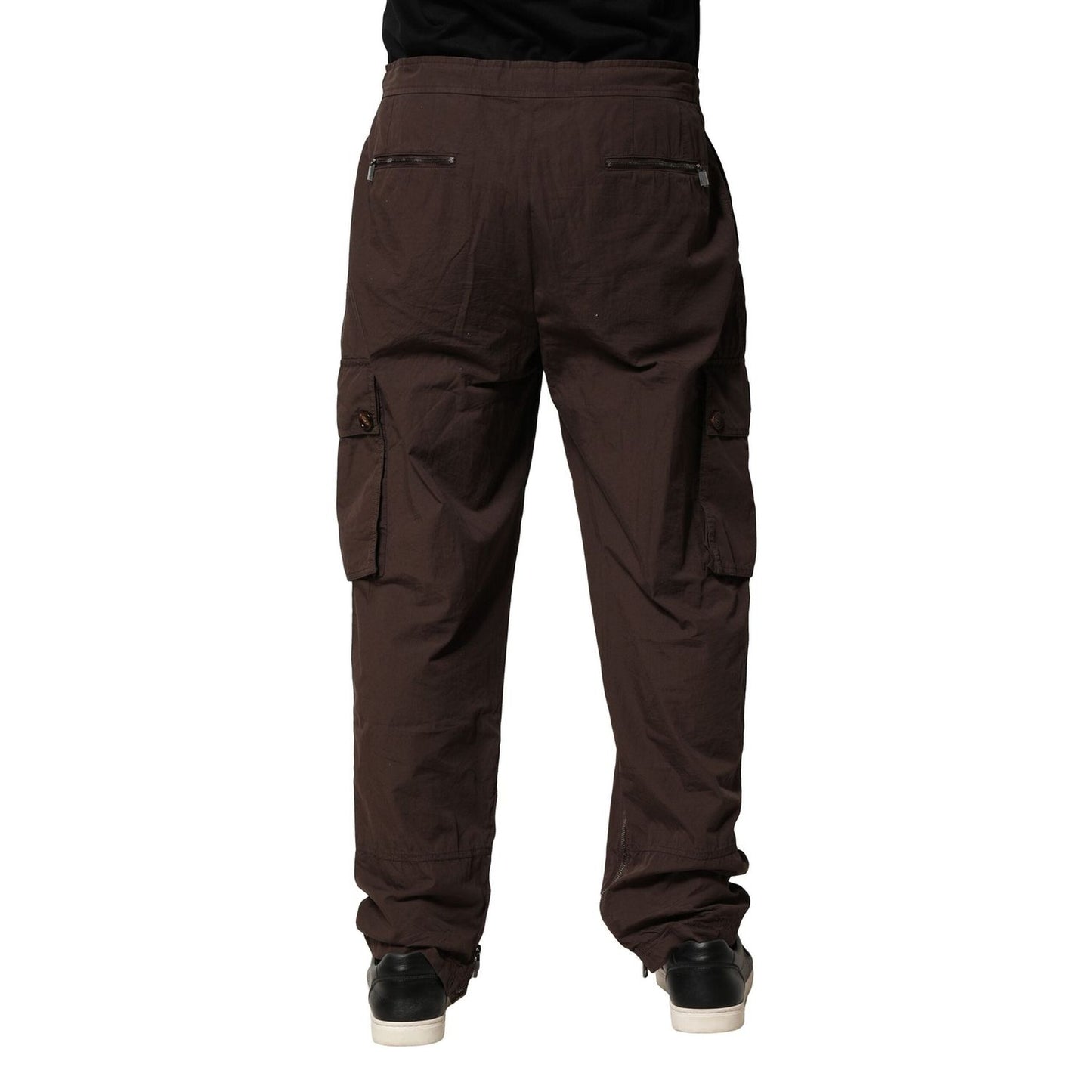 Dolce & Gabbana Brown Cotton Cargo Jogger Men Pants PAN76463-50