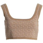 Balmain Beige Wool Tops & T-Shirt BA-15442-IT40|S