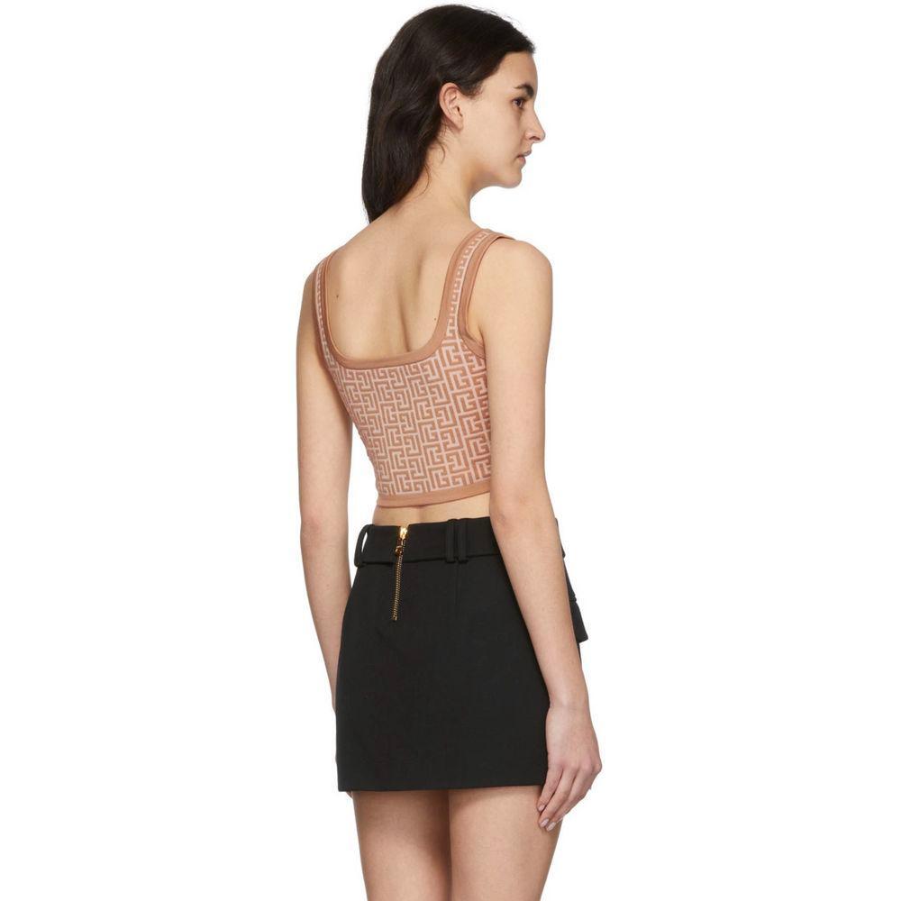Balmain Beige Wool Tops & T-Shirt BA-15442-IT40|S