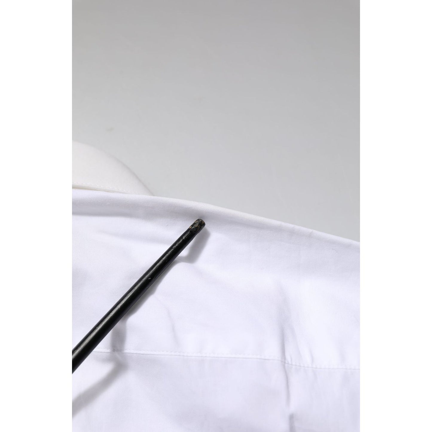 Dolce & Gabbana White GOLD Long Sleeves Dress Formal Shirt TSH906705-40