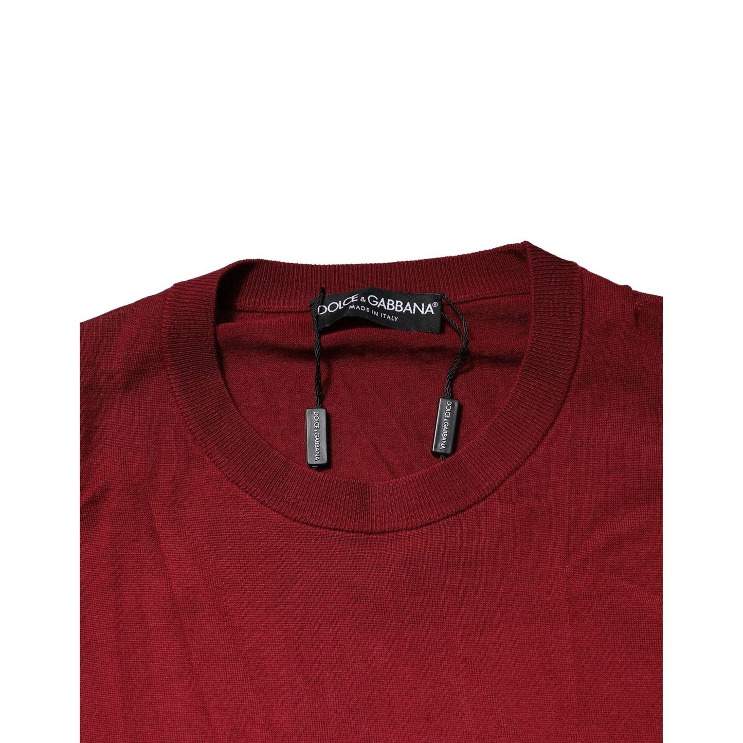 Dolce & Gabbana Maroon Cashmere Crew Neck Sweatshirt Sweater TSH90529-54