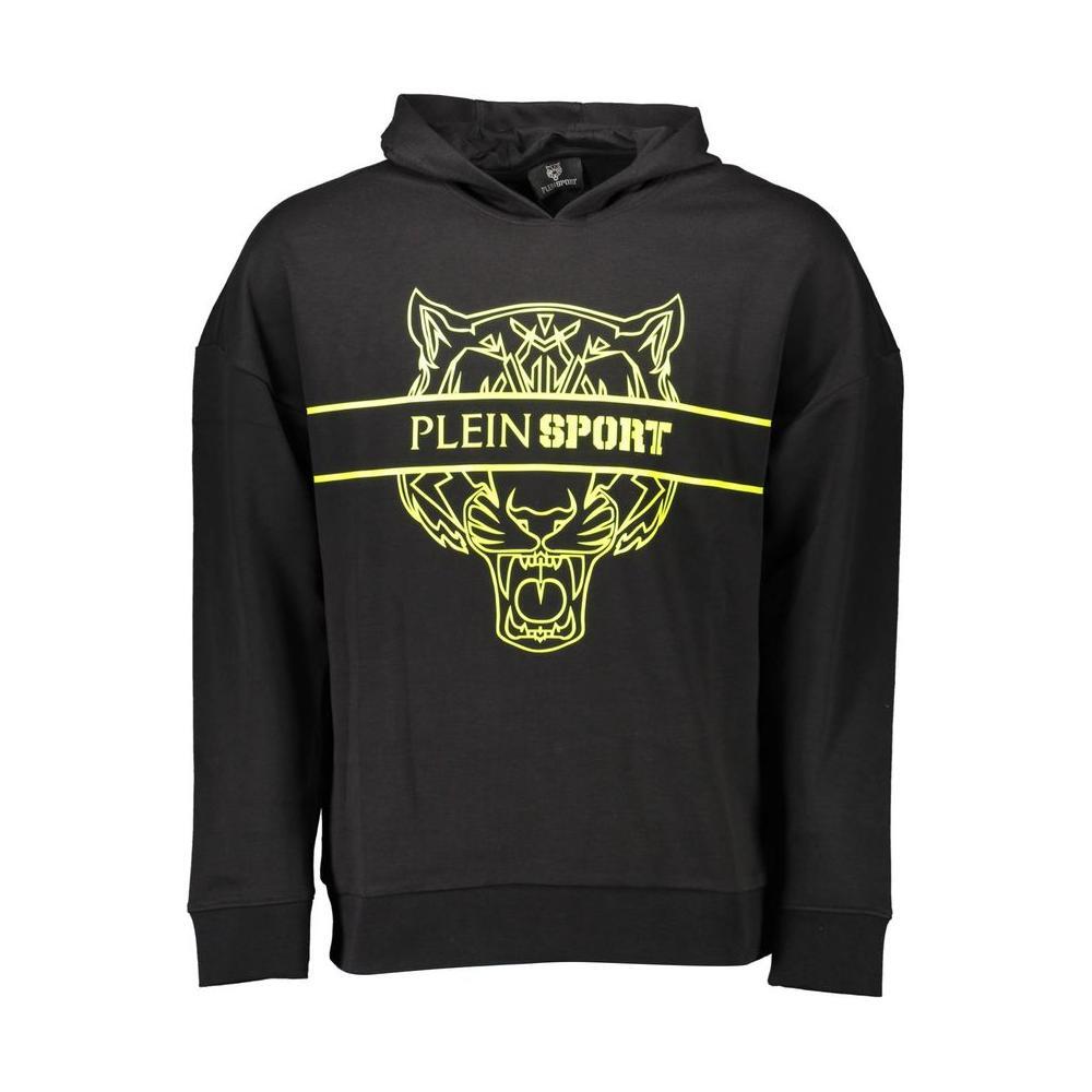 Plein Sport Black Cotton Men Sweater PL-8740-L
