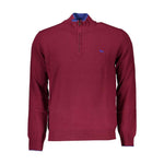 Harmont & Blaine Elegant Half-Zip Sweater with Embroidery Detail HA-23563-L