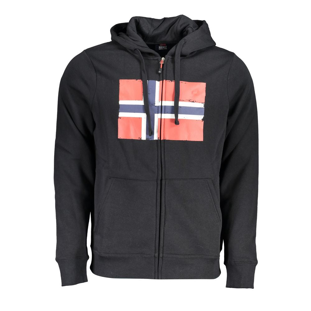 Norway 1963 Black Cotton Sweater NO-25605-XL