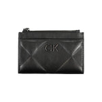 Calvin Klein Sleek Black Zip Wallet with Contrast Detailing CA-26042