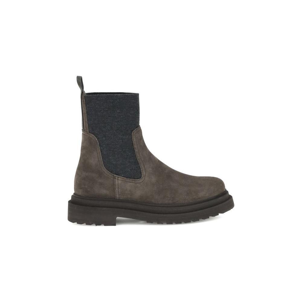 Brunello Cucinelli Suede Ankle Boots BR-MZSFG3034PC7284-EU36/US6