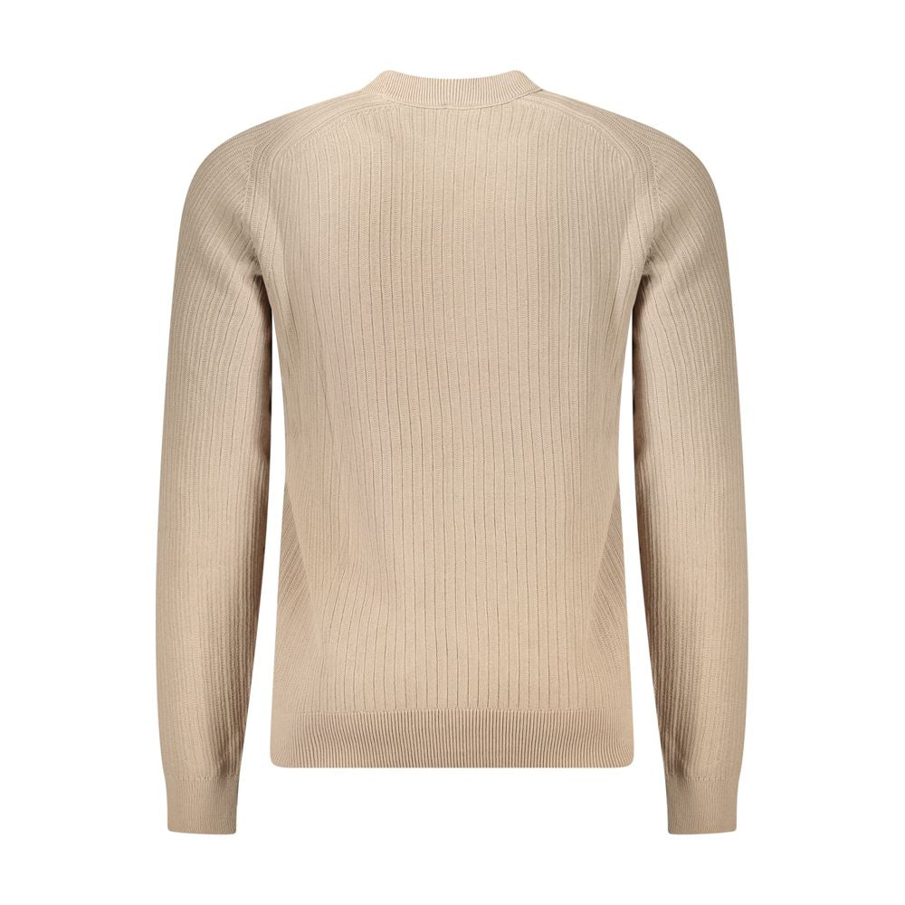 Hugo Boss Beige Cotton Men Sweater BO-34584-S