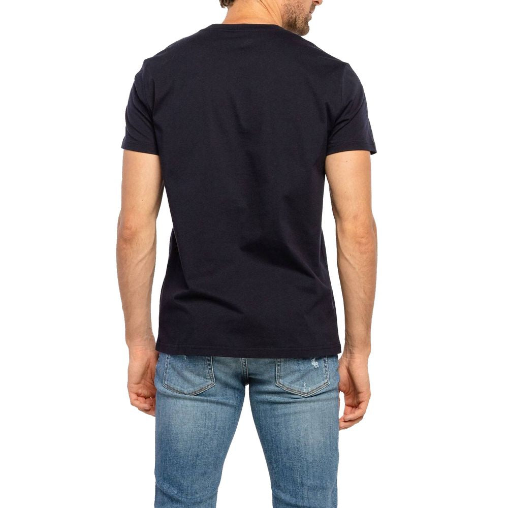 Balmain Blue Cotton T-Shirt BA-15487-XS