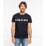 Balmain Blue Cotton T-Shirt BA-15487-XS