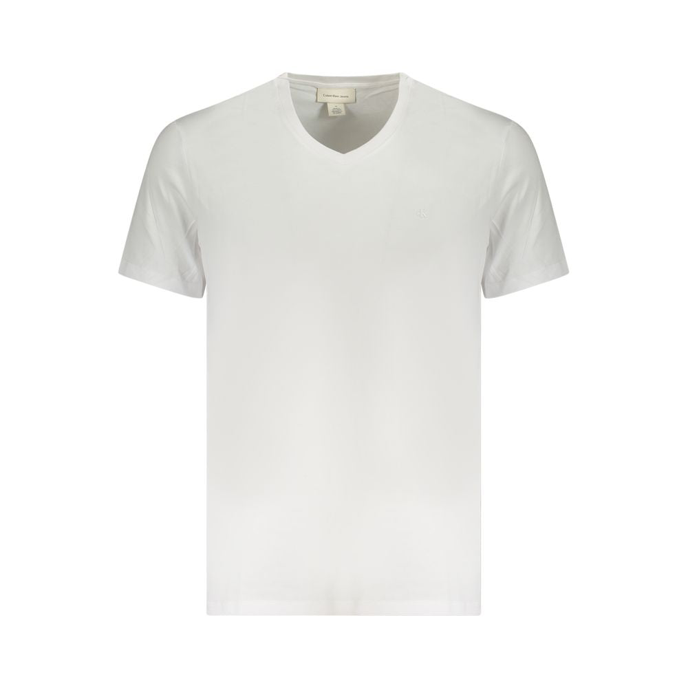 Calvin Klein Calvin Klein White Cotton Men T-Shirt CA-36271-S 1728,67403481248,Calvin Klein,Clothing,L,M,Men,Men - Clothing,New with tags,S,T-Shirts - Men - Clothing,White,XL